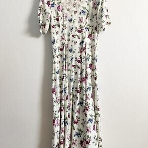 Vintage 80s90s floral midi dress